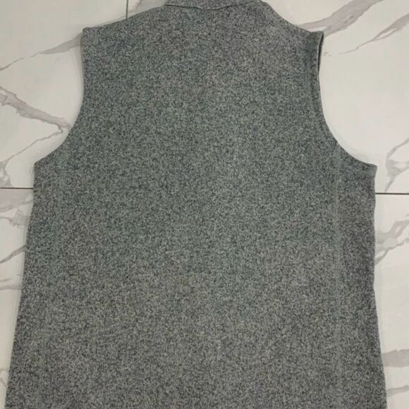 Patagonia Vest Men Sz XL  Better Sweater Heather Gray Stonewash Full Zip Pockets - Picture 2 of 13